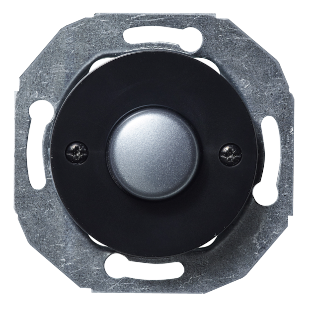 PARALLELL PUSH-BUTTON PARAL PUSH-BTN, STEEL , BLACK | Innfelte brytere ...