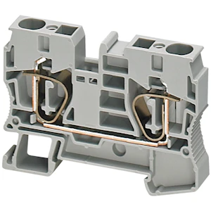 schneider electric Bladfjäderplint 2 pol 10mm² grå