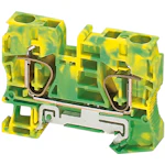 BLADFJÄDERPLINT 2 POL 10MM² GRÖN/GUL