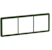 schneider electric Cover plate artic 3-frame 85x227 mm green