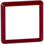 COVER PLATE ARTIC 1-FRAME 85X85 MM RED
