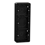 SURFACE MOUNT FRAME ELKO RS16 RS SMB 3-GANG 35MM BLACK