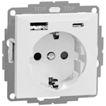 VÄGGUTTAG ELKO RS NORDIC LADDUTTAG USB A+C 3A SCHUCO RV