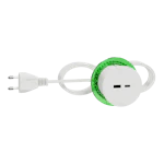 SOCKET-OUTL PANEL UNICA SYST+ SCHUKO +USB A&C WHITE