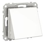 EXXACT COVER PLATE COVER WITH CABLE CONN, WHITE