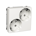 OUTLET 2S/16A/IP21 DIAG WHITE