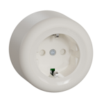 SINGLE SO EARTHED SCREW 1S/16A/IP21 PPR white