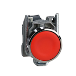 RED FLUSH COMPLETE PUSHBUTTON XB4BA42