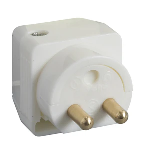 schneider electric Armaturstickpropp 2-pol+jord vit