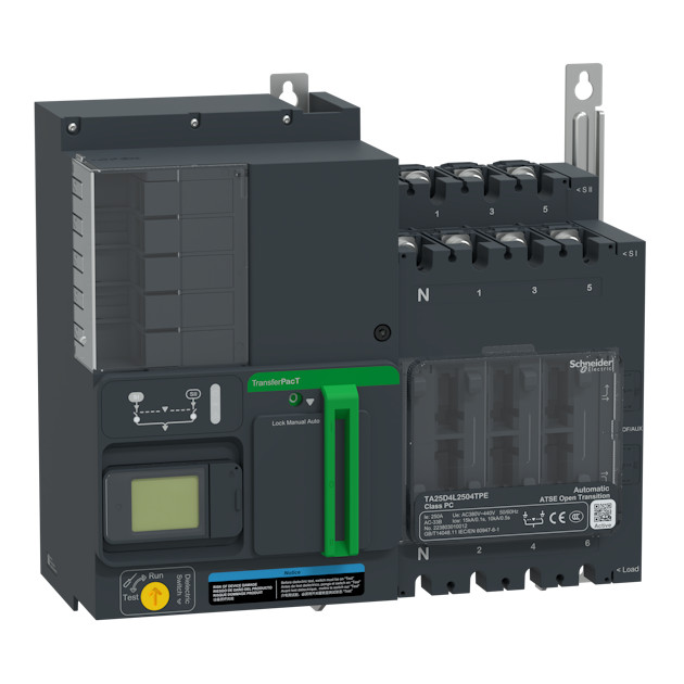 SCHNEIDER ELECTRIC CHANGEOVER SWITCH TRANSFERPACT TA25 ACTIVE 250A 4P ...
