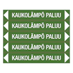 MERKINTÄTARRA-ARKKI/ 5 TARRAA KAUKOLÄMPÖ PALUU 250x40 TA