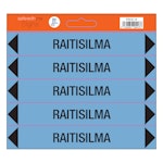 PIPE MARKING RAITISILMA SHEET WITH 5 STICKERS