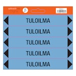 PIPE MARKING TULOILMA SHEET WITH 5 STICKERS