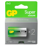 Batteri Super Alkaline D/LR20 2-pakk
