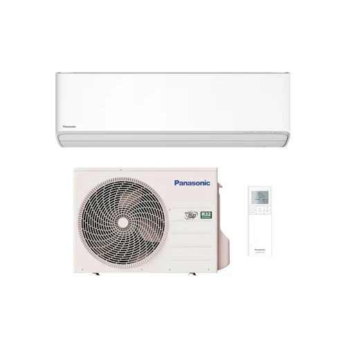 Panasonic HZ35ZKE -ilmalämpöpumpun tuotekuva, sisä- ja ulkoyksikkö