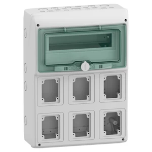 schneider electric Kaedra 1x12mod, 6 åpn. 90x100 13181
