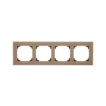 4-HULLS RAMME FROZEN GLASS BEIGE S55