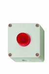 PUSH BUTTON ENCLOSURE SIGNAL LAMP RED