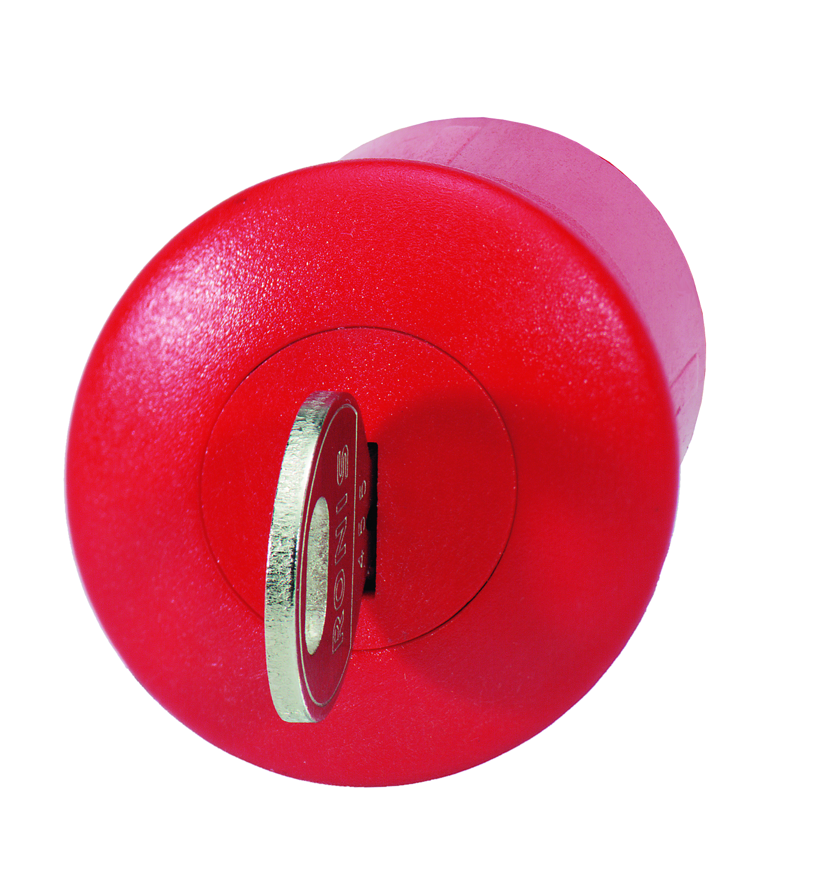 MUSHROOM SHAPED P-BUTTON BS4P44S LOCKING KEY RED.
