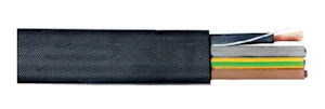 böhm kabel Flat cable pvc h07vvh6-f 5g4 black d500