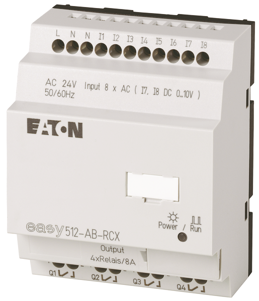 eaton Ohjelmoitava rele easy 512-ab-rcx 24vac 8di 4do