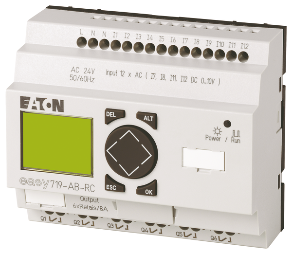 eaton Ohjelmoitava rele easy 719-ab-rc 24vac 12di 6do