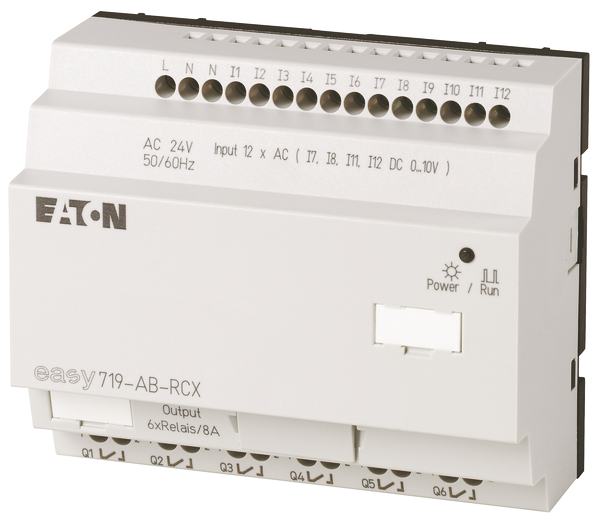 eaton Ohjelmoitava rele easy 719-ab-rcx 24vac 12di 6do