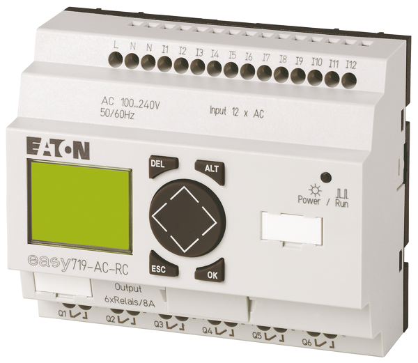 eaton Ohjelmoitava rele easy 719-ac-rc 230vac 12di 6do