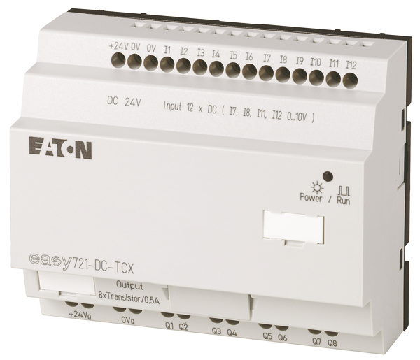 eaton Ohjelmoitava rele easy 721-dc-tcx 24vdc 12di 8do