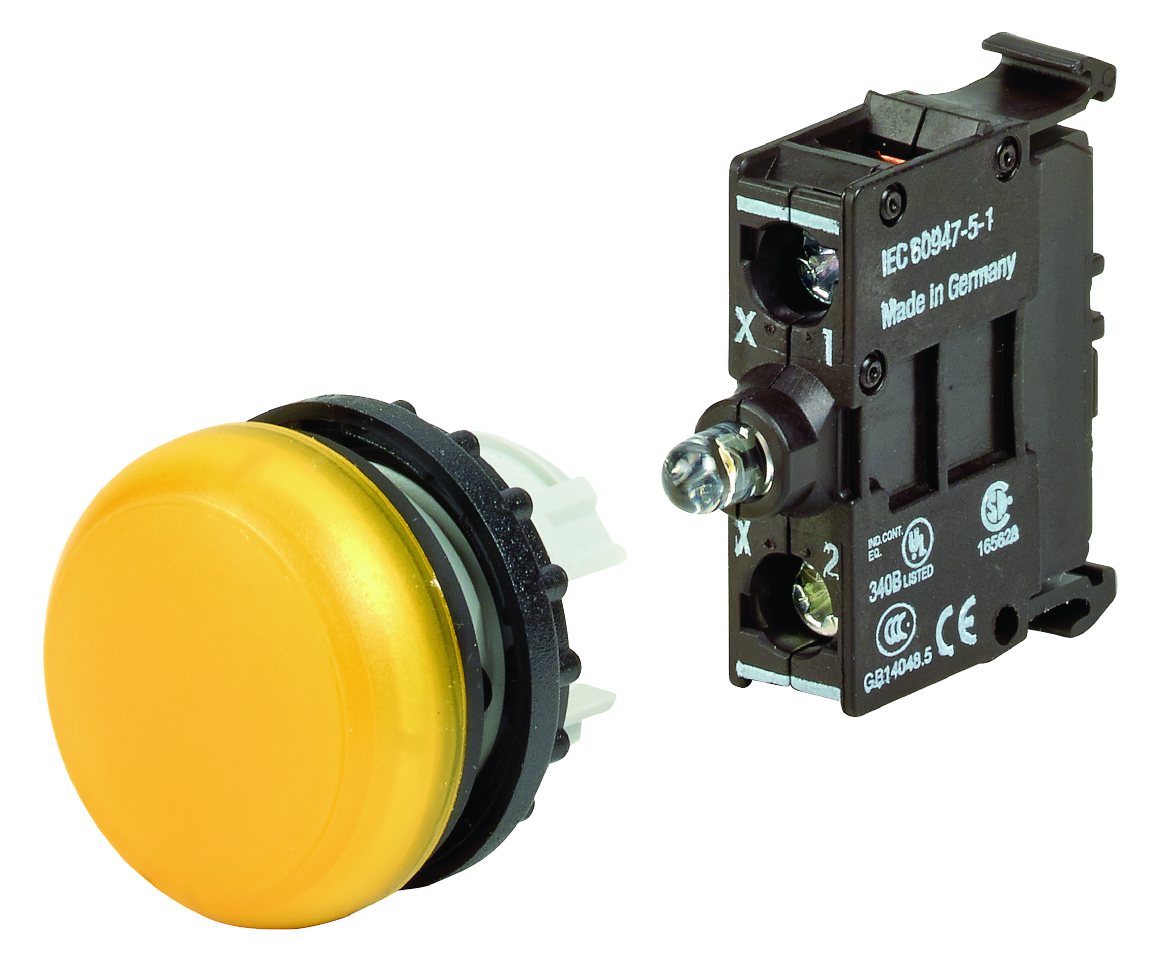 MERKKIVALOKALUSTE LED EATON M22-L-Y-LED230-BVP KE 230V