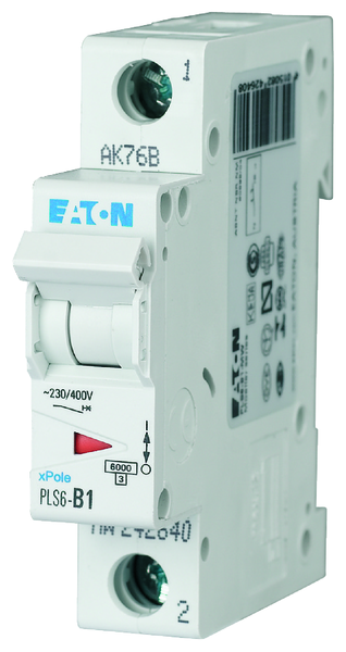 eaton Johdonsuojakatkaisija eaton pls6-c1, 6ka 1-nap c 1a