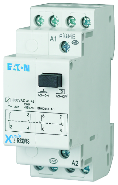 eaton Mellanrelä z-r230/4s, 4sulk. 230v50hz