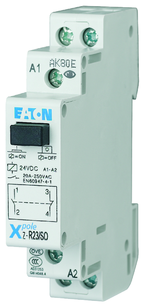 eaton Mellanrelä z-r23/so, 1sulk./1av. 24vdc