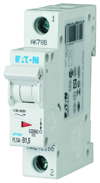 eaton Johdonsuojakatkaisija eaton plsm-d1,5 10ka 1-nap d 1,5a