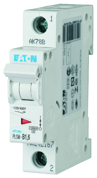 eaton Johdonsuojakatkaisija eaton plsm-d1,6 10ka 1-nap d 1,6a