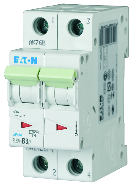 eaton Johdonsuojakatkaisija eaton plsm-c8/2 10ka 2-nap c 8a