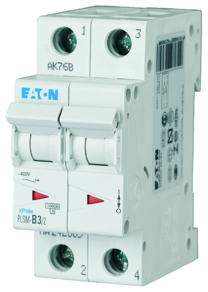 eaton Johdonsuojakatkaisija eaton plsm-d3/2 10ka 2-nap d 3a