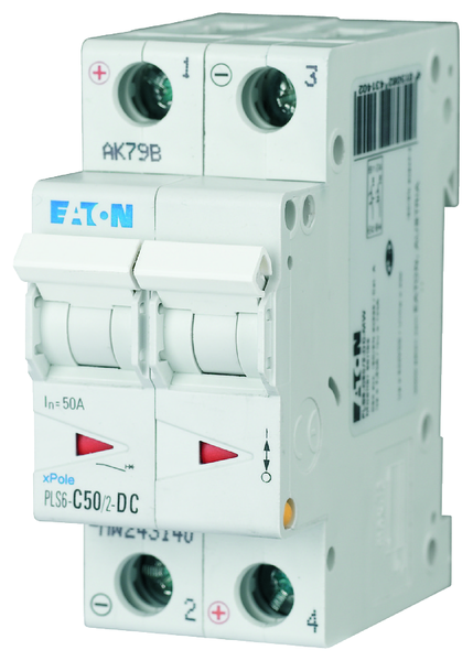 JOHDONSUOJAKATKAISIJA EATON PLS6-C50/2-DC 6kA DC 2-NAP C 5
