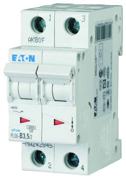 eaton Johdonsuojakatkaisija eaton pls6-b3,5/2 6ka 2-nap b 3,5a