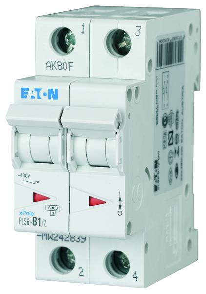 eaton Johdonsuojakatkaisija eaton pls6-b1/2 6ka 2-nap b 1a
