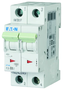 eaton Johdonsuojakatkaisija eaton pls6-c8/2 6ka 2-nap c 8a