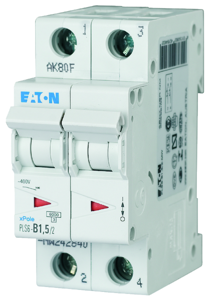 eaton Johdonsuojakatkaisija eaton pls6-b1,5/2 6ka 2-nap b 1,5a