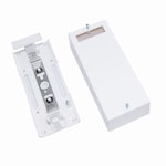 CONNECTION BOX PLASTIC ENC.1XS2 SCR-LID WH XL