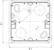 gewiss Surface mounting box gw95527 ip44 white