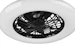 trio Ceiling fan trio stralsund 2600lm 26,8w 3-65k dim matt bl