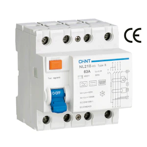 chint Chint jordfelsbrytare typ b 63a 300ma-3p (4-pol)