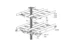 meka Ceiling bracket meka tp2-1000 hdg