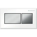 TRYCKPLATTA GEBERIT PNEUMATISK VIT/KROM