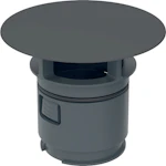 WASTE OUTLET COVER GEBERIT PLASTIC MATT BLACK