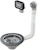 prevex Basket waste valve prevex 1 1/2 with overflow gun metal